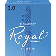 Rico Royal B Flat Clarinet Reeds #2 Box of 10 Reeds